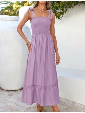 Zessica tie shoulder dress